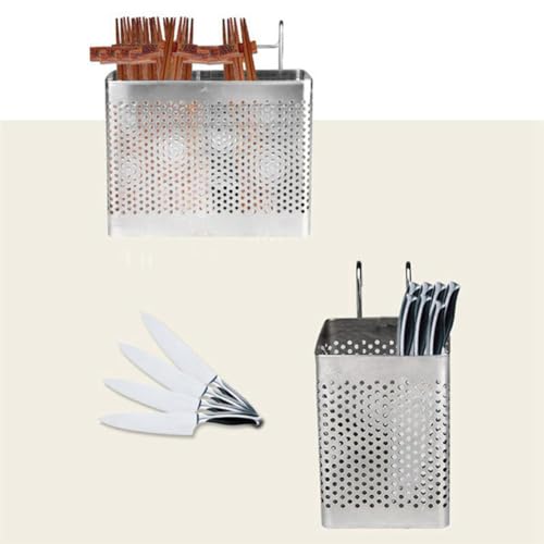 Cesta de secado de acero inoxidable y escurridor de vajilla para cubiertos 4