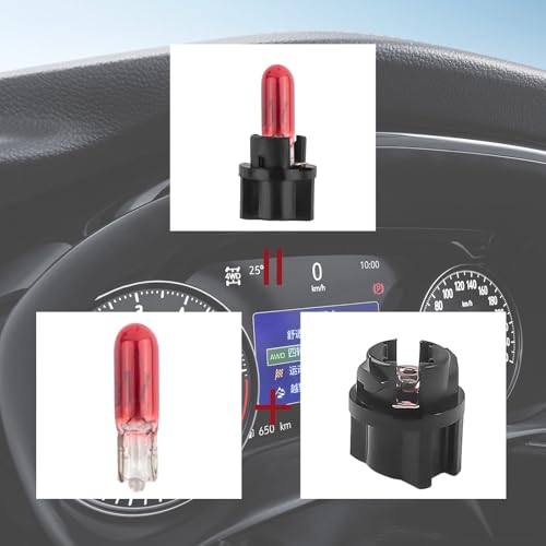 20PCS T5 17 57 86 Focos Halógenos para Tablero Rojo miniatura 3