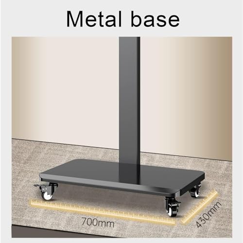 Soporte de piso móvil para TV de 32-65 pulgadas miniatura 6