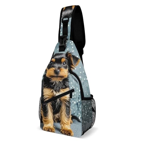 Mochila bandolera Yorkie evita el cansancio de tu cachorro en caminatas largas y viajes