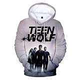 EUEU Nouveau Printemps Été 3D À Capuche Unisexe Teen Wolf Pull Confortable Sweat