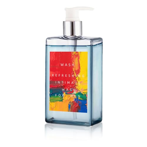 Emgmcp Blue Perfume Scent Refresh Men’s Intimate Wash | pH Balanced Plant-Based Formula, Refreshing & Hydrating Gentle Body Wash for Sensitive Skin, Long-Lasting Freshness (1)