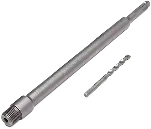 Varilla para fresadora de copa con barra de extensión y conexión SDS Plus de 35 cm en widia conexión a broca de tornillo M22