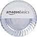 Amazon Basics Disposable Clear Plastic Plates, 100-Pack, 7.5-inch