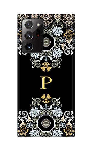 Image of Printed Hard Back Cover Case for Samsung Galaxy Note 20 Ultra 4G | Note 20 Ultra 5G Back Cover (Alphabet P) -1803