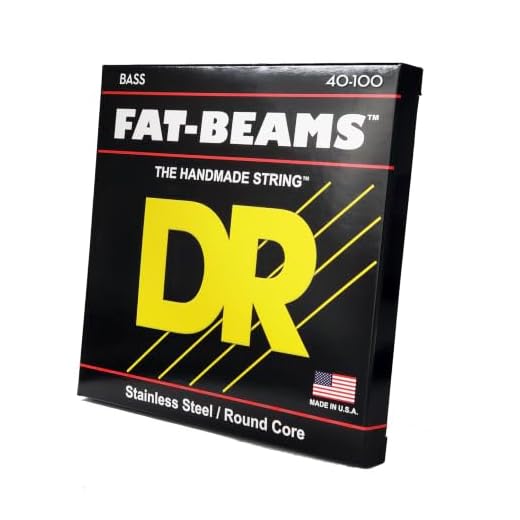DR Strings FB-40 Fat-Beams Stainless Steel Bass Guitar Strings - .040-.100