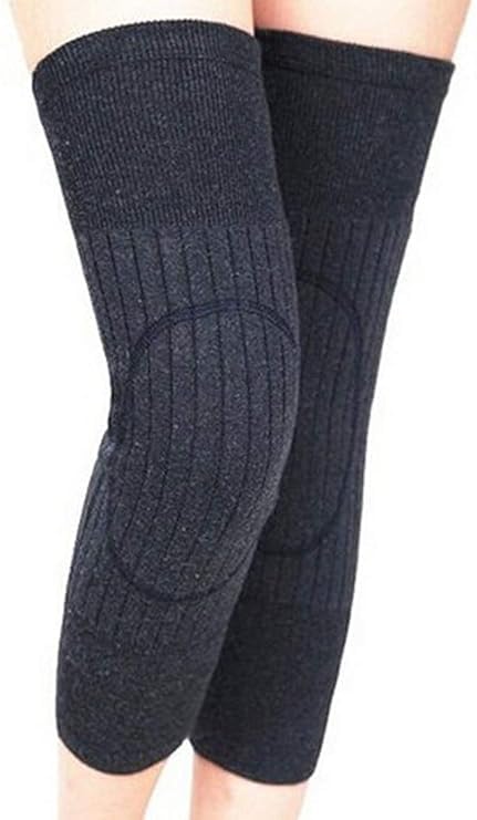WKLOUYHE Knee Warmers Leg Warmers Men Women Thicken Lengthen Knee Pads Brace Support Knee Protector Winter Knee Brace Pad Leggings Support_Free Size,Pack Of 01 4