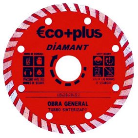 Abratools - Disco diamante ecoplus turbo 125x7x22mm