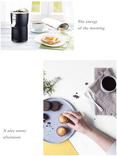 LKNJLL Kaffeemaschine, Haushalt beweglicher kleine Schleifen Kaffee, Bohnenpulver – Bild 8