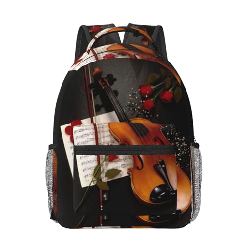 Sac à dos de voyage partitions de violon pour ordinateur portable et vol cabine