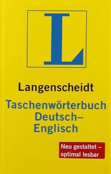 Paperback Langenscheidt Bilingual Dictionaries: Langenscheidts Taschenworterbuch Englisch (Deutsch-Englisch) (German Edition) Book