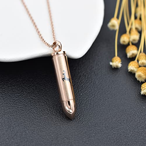 Collier urne funéraire balle pour garder un être cher près de soi