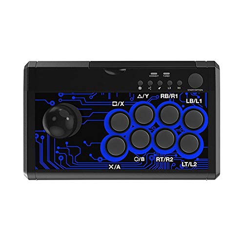 MIFO ゲームスティック PS4 PS3 Switch Xbox-ONE Xbox-360 PC Android 対応 USB 接続式 アーケードコントローラー TURBO機能付 有線コントローラー 格闘ゲーム eスポーツDOBEAFT7IN-HR