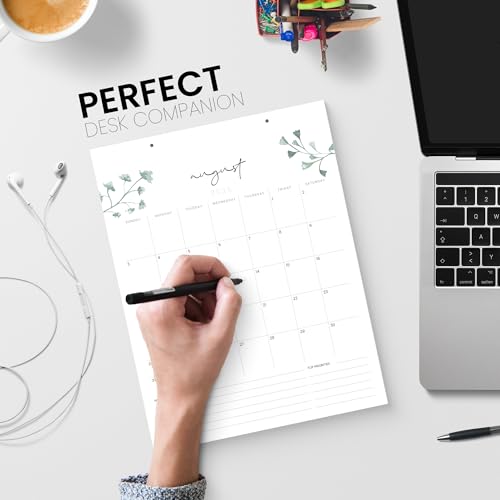 Desk Calendar 2024-2025 - Versatile 8.5x11 2024 Calendar Runs Until December 2025 - Easy Planning with Aesthetic Desk Calendar July 2024-2025 - Karto - Greenery