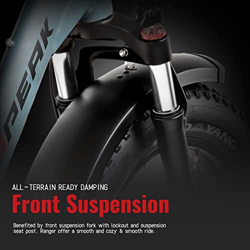 Hipeak Electric Bike For Adults, Ebike 750W/48V/15Ah, 20" X 4.0" Fat Tires Electric Bike Folding Ebikes With Removable Battery, Foldable Adults Electric Bicycles Front Suspension #TOP3