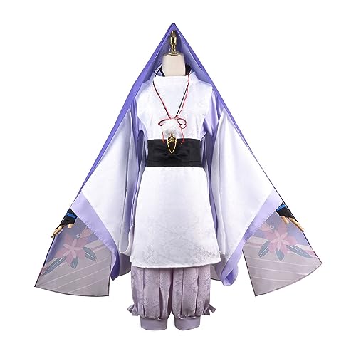 EXOTUF Scaramouche Kunikuzushi Costume Cosplay Gioco Unisex Mantello Uniforme per senzatetto,Set-M
