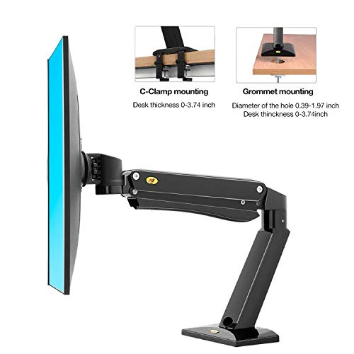 Nb North Bayou Heavy Duty Monitor Arm Desk Mounts, Full Motion Monitor Stand Fits For 24"-42" Big Screen With Heavy Weight Capacity 4.4Lbs-33Lbs Gaming Monitor Stand Nb45-B #TOP6