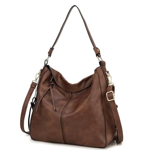 VX VONXURY Handtaschen für Frauen, Medium Vegan Leder Hobo Taschen Geldbörse für Damen