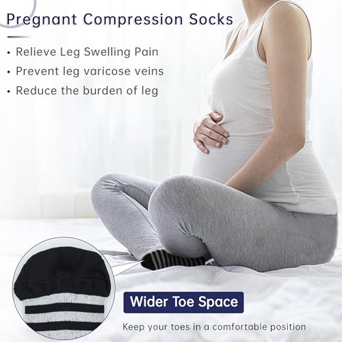 HYCLES Compression Sock for Women Men 4 Pairs for Athletic Sports Pregnacy Travel4