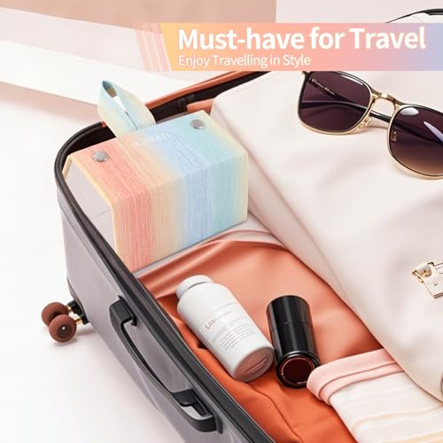 Image of Sunglasses Organizer, Portable Eyeglasses Holder Glasses Storage Box for Women Men, Folding Case Hard Shell, Gradient Design