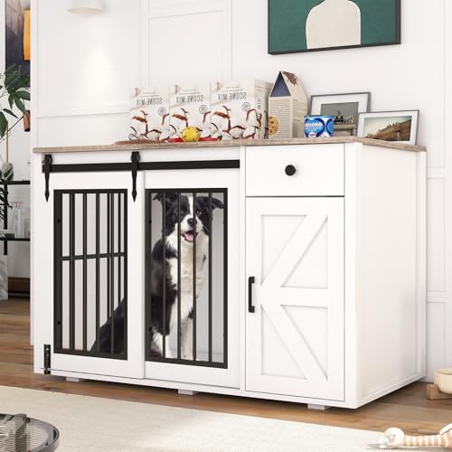 Verano Garden 44 Furniture-Style Dog Crate with Storage
