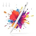 Hastraith Penna per Apple iPad 2018-2025, Ricarica Rapida in 13 Minuti, Sensibilità All'inclinazione & Palm Rejection, Pencil per iPad 6-11/Pro 3-7/Air 3-7/Mini 5-7 Generazione, Bianco
