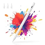 HSTT Pencil for iPad - 2018-2025 2X Fast Charging, Palm Rejection,Tilt Sensitivity, Stylus Pen for iPad 11 A16/10/9/8/7/6th Gen, Pro 12.9/11/13 Inch M4, Air 3/4/5/M2/M3, for iPad Accessories, White
