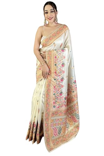 SGF11 Women's Kanjivaram Pure Soft Silk Saree With Unstitched Blouse Piece product image 5