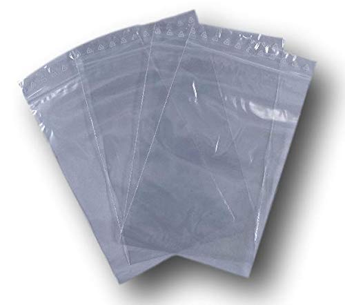 10 Sacchetti Con Zip 23x32 Cm - Buste Trasparenti Con Area Scrittura - Conformi Alimentari E Congelatore
