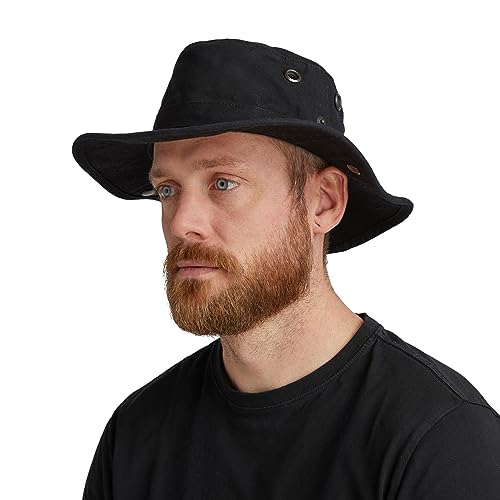 Tilley Womens T3 Wanderer Bucket Hat, Black, 7 1/4 US - Thumbnail 3