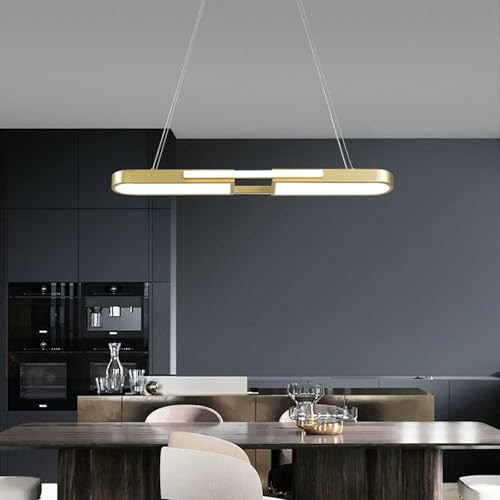 Lustre suspension LED rectangle 48W dimmable pour salle à manger - 3