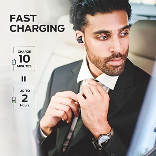 Monster Achieve 100 AirLinks Wireless Earbuds,Super Fast Charge,Bluetooth 5.0 in-Ear Stereo Headphones with USB-C Charging Case,Built-in Mic for Clear Calls,Water Resistant Design for Sports - Image 3