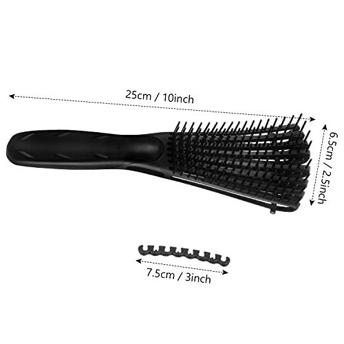 Boao BOAO-DETANGLING BRUSH-01 2 Pack Ez Detangler Brush For Curly, Afro Textured 3A To 4C Kinky Wavy Hair thumb #1