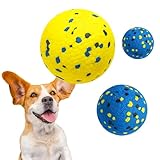 Synra Vila Rubber Balls, Super Bouncy Puppy Balls, Chew, Exercise and Activity Tool for Medium Dogs – Miniature Schnauzer, Beagle, Whippet, Durable and Easy‑Grip, High‑Visibility Colors, 2.75', 3 Pcs