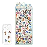 Pegatinas De Animales: Colección Ligera Con Temas De Dibujos Animados, Pequeñas Calcomanías Decorativas En Relieve, Lindas Mini Piezas De Arte Adhesivas, Juego Creativo De De Superficies |