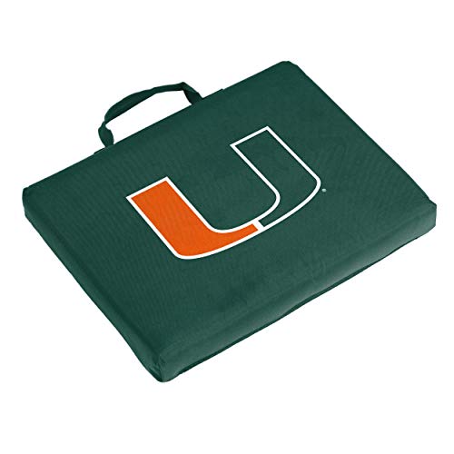 Logo Brands NCAA Miami Hurricanes Unisex Adult Bleacher Stadium Cushion, One Size, Multicolor