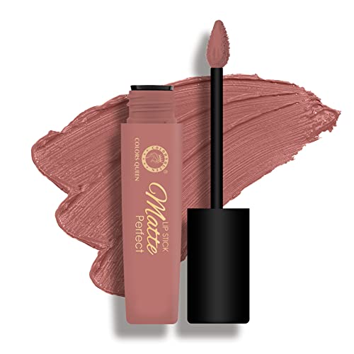 Image of Colors Queen Color It All Long Lasting Non-Transfer Lip Crayon Lipstick + Matte Perfect Long Lasting Liquid Matte Lipstick Combo (Murphy Wine, Kiss Me)
