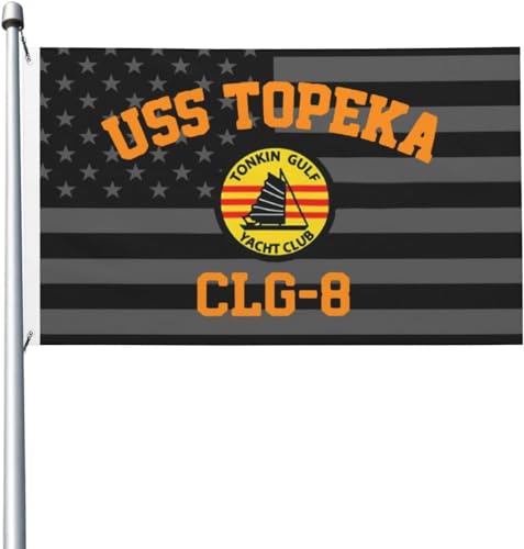 WANJIAXIANJIA USS Topeka CLG-8 American Flag Home Garden Flag Breeze