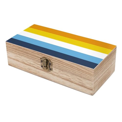 Pride Flag Wooden Jewelry Box