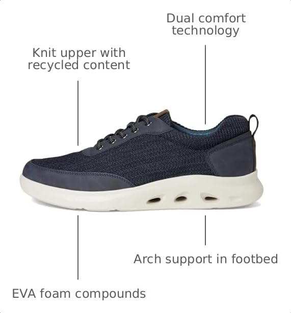 Image of Nunn Bush Ponte Knit Moc Toe Sneakers Hybrid Oxford Casual Lightweight Athletic Style Lace Up