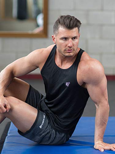 Jed North Men's Dri-Fit Microfiber Bodybuilding Stringer Tank Top Weight-Training Y-Back Racerback,Black,Xx-Large #TOP7