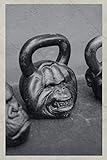  Notebook: Kettlebell Set Chic Composition Book Daily Journal Notepad Diary Vintage Retro Poster style for kettle bell training notes