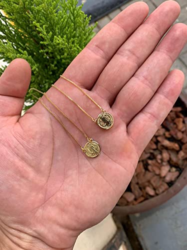 Escapulário Masculino Com Medalha São Bento Banhado À Ouro