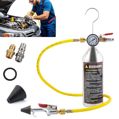 Bkljkf Kit De Rinçage pour Climatiseurs - Nettoyant pour Circuits De Climatisation,Outil pour Conduits Climatisation Auto Berline Camion Camping-Car Véhicules