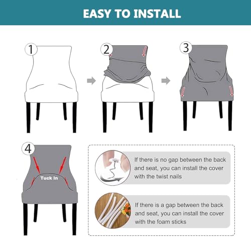 Funda elástica para sillón orejero protector de sofá relax orejero café 7