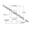 4PC Set T-Slot Nut Black Oxide Finish 1/2-13 Threads Table Slot 5/8