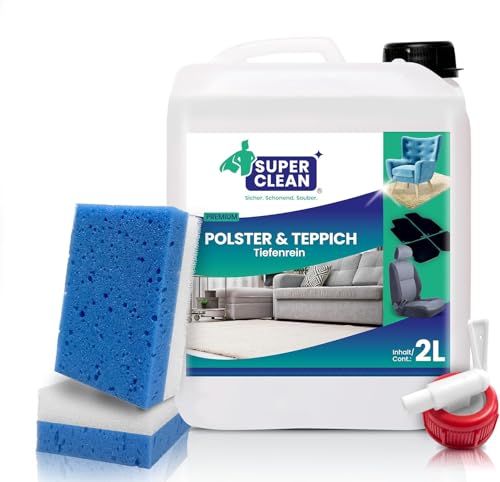 SUPER CLEAN Detergente concentrato per tessuti e tappeti pulizia profonda per tutti i tipi di...