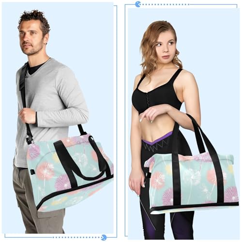 duffel bag Weekender Overnight gym bag port duffel bag with Adjutable trap for Yoga Large Capacity 6