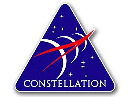 Imán triangular NASA 4x4 pulgadas con logo constelación miniatura 1