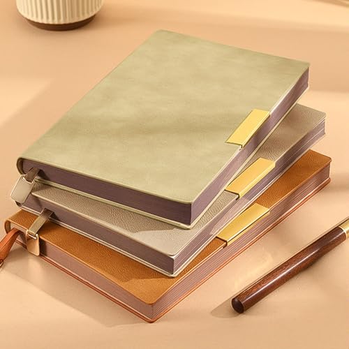 Carnet de notes en cuir imperméable A5 pour réunion de bureau - 3